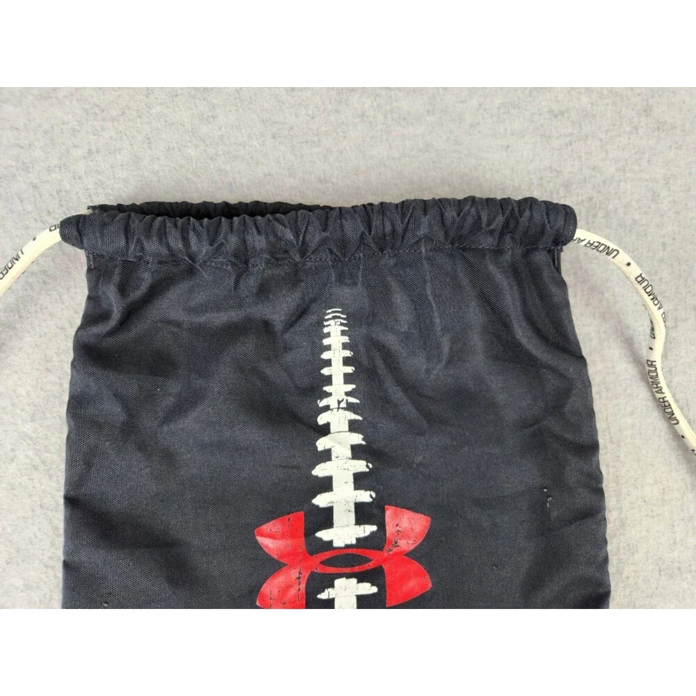 Under Armour Canvas Drawstring Backpack Bag Football Black‎ Practice Equipment